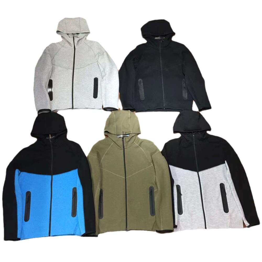 2024 Spring and Autumn Casual Sports Breathable Cotton Double-Sided Zipper Pocket Hooded Men's Multi-Color 922 Jacket