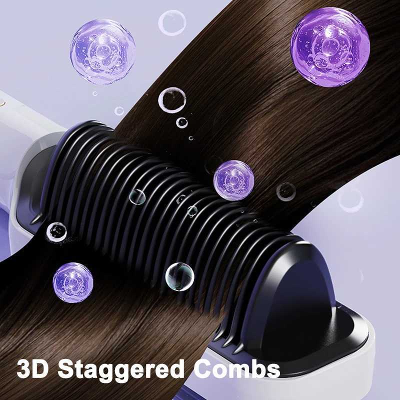Dual Purpose Electric Heating Straight Hair Comb For Curling And Straightening Anti-Scalding Styling Curler Straightener BrushXJ250621