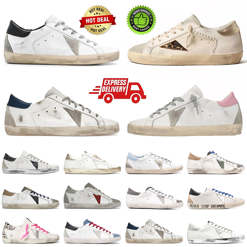Designer shoes goldenity goosely sneakers Brand tennis Dad-star Women Mens Running Shoes Italy Sequin Classic White Do-Old Superstares