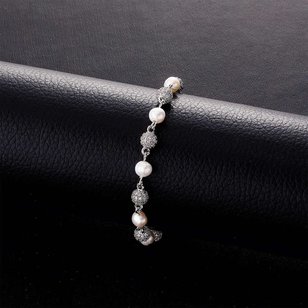 Jin Ao Unisex Ins Niche Bracelet Daily Versatile 6mm-8mm Natural Pearl High-end Design Sense Light Jewelry