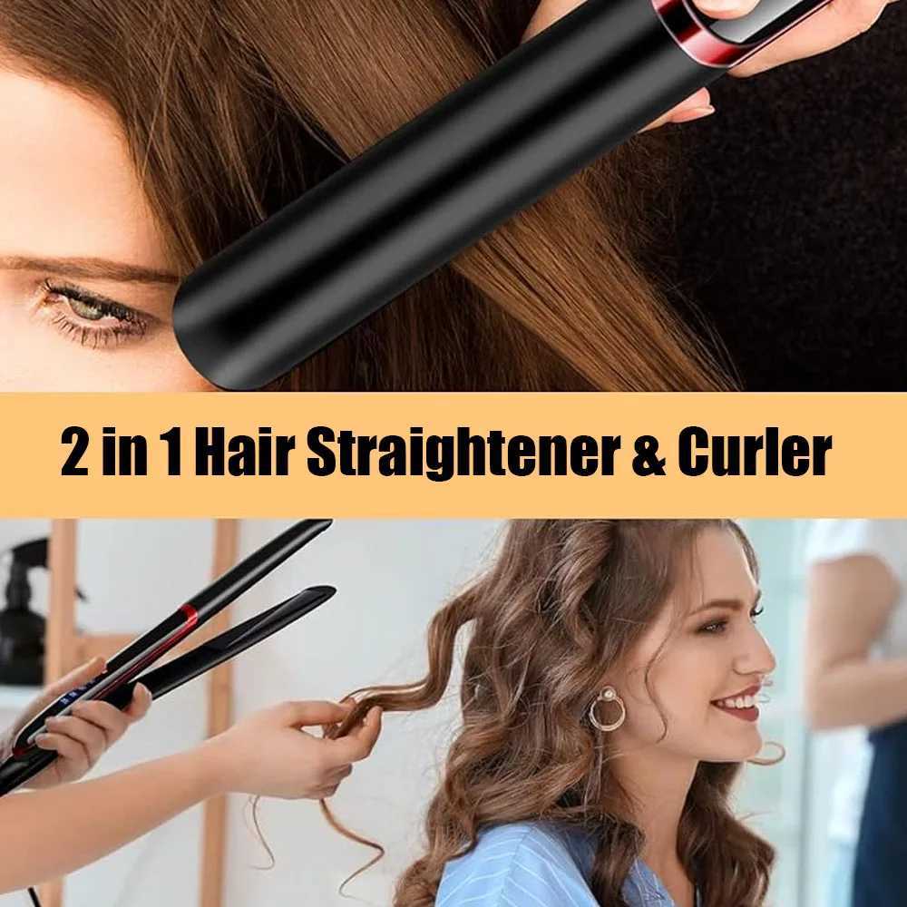26MM Negative Ion Hair Straightener Twist Straightening Curling Iron Pro Anti-scald Ceramic Glaze Fast Heating Styling Flat IronXJ250621