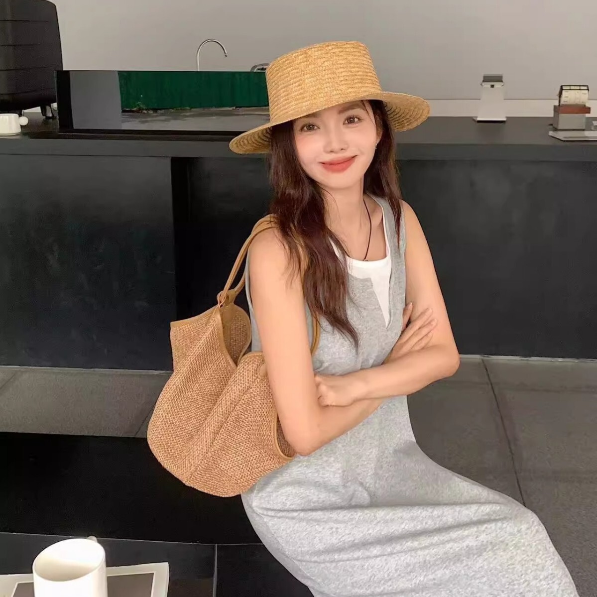 Women's New Woven Bag Free Shipping Fashionable Luxury Large Capacity Tote Bag Vacation Designer Shoulder Crossbody Bag Casual Bag Handbag