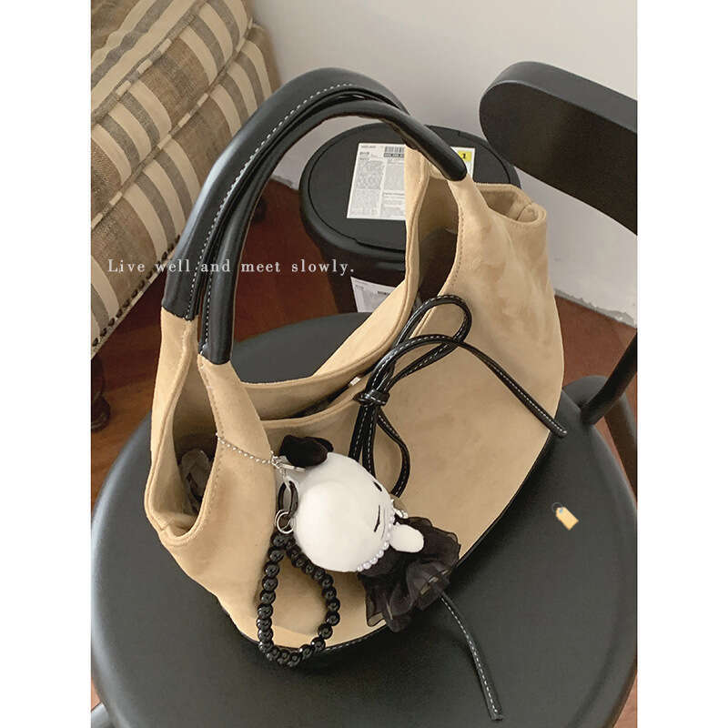 designer bag Autumn Suede Handheld Basket for Women 2024 New Tote Large Capacity Underarm Bag