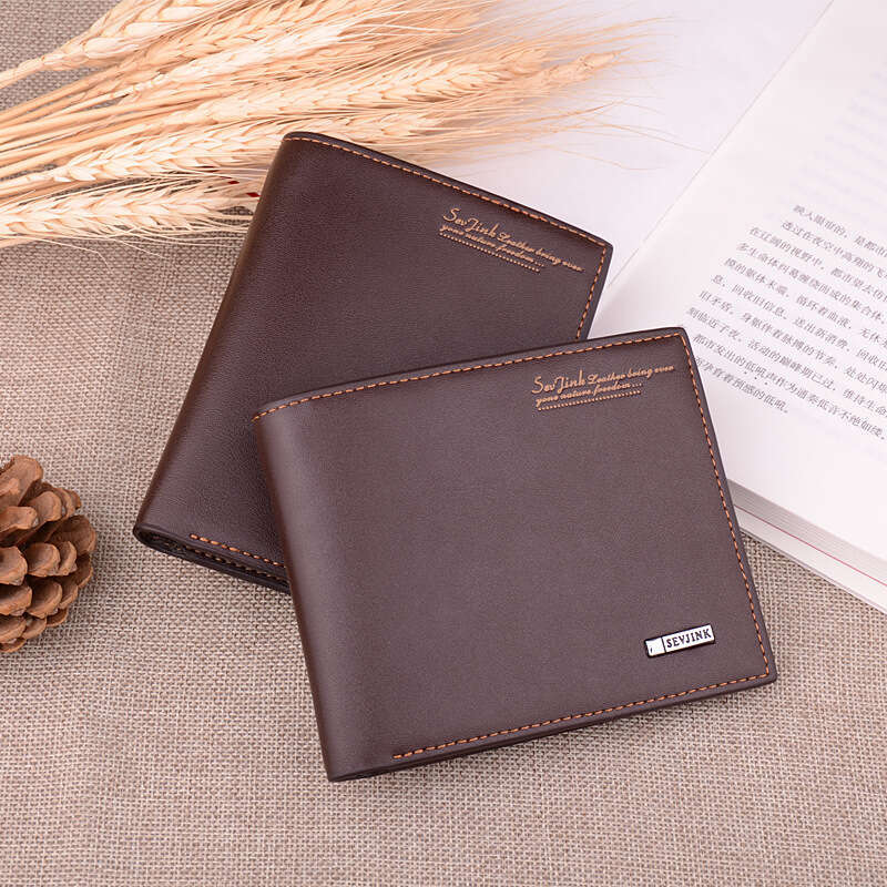 New Men's Short Casual with Multiple Card Slots, Soft Surface, High-end Gift Purse, Vertical Wallet wallet designer mens wallet wallet designer m