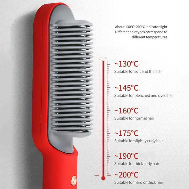 New Beauty Trends Hair Care and Styling Appliances Scalp Massage Hair Growth Comb Electric Hairbrush Hair StraightenerXJ250621