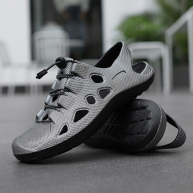 Luxury Brand Designer Shoes Sandals Factory New Cross-Border Large Size Lace-Up Lightweight EVA Sandals For Men Outdoor Casual Breathable Beach Clogs 