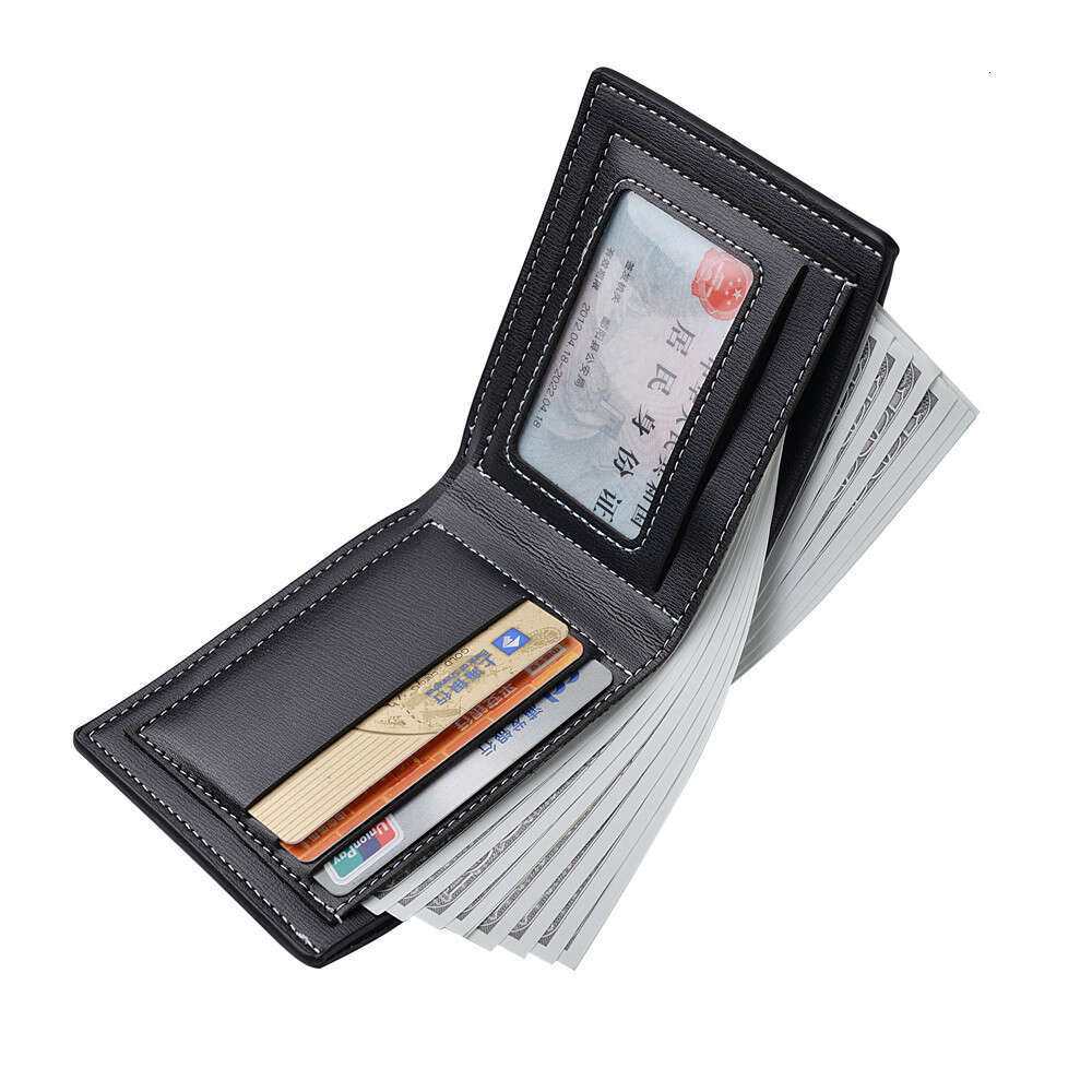 New 80% off Short Business Youth Men's Leather Wallet Ten Yuan Gift