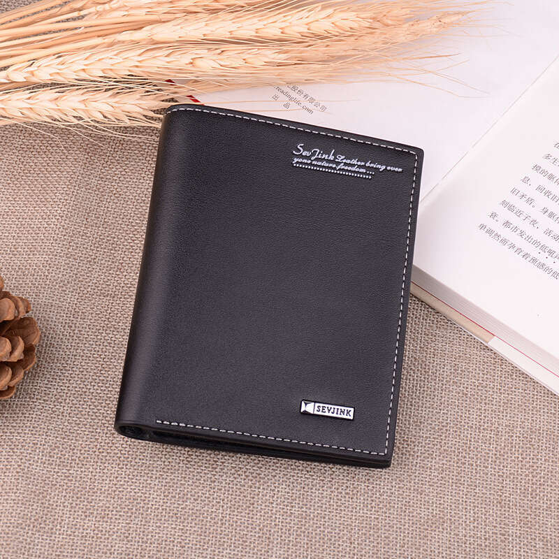 New Men's Short Casual with Multiple Card Slots, Soft Surface, High-end Gift Purse, Vertical Wallet wallet designer mens wallet wallet designer m