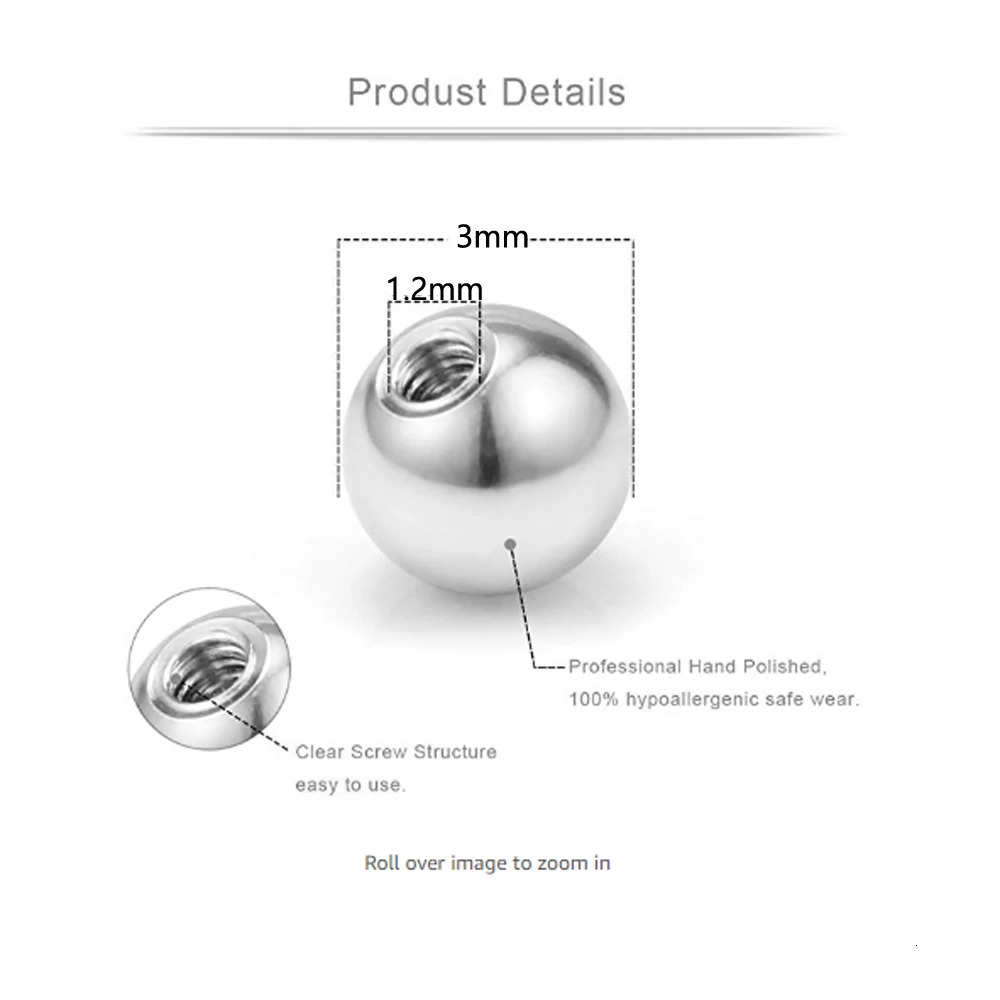 4Pcs32pcs 16G Septum Nose Rings Stainless Steel Hoop Horseshoe Piercing Jewelry Tragus Cartilage Earrings for Women Men 612mm 250613