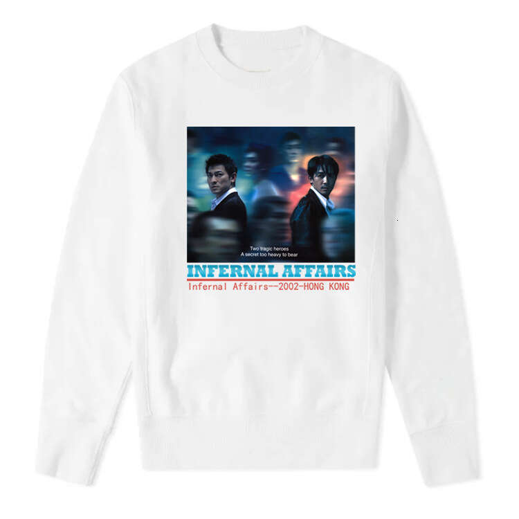 Era Classic Movie Infernal Affairs Collaboration Andy Lau Tony Leung Hong Kong Film Crewneck Sweatshirt