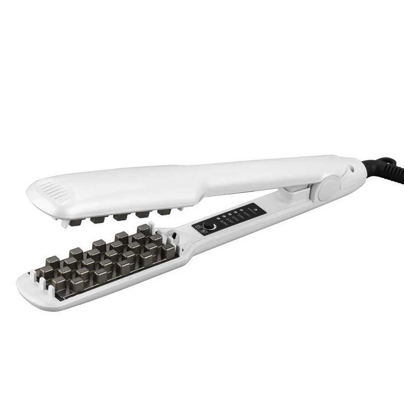 3D Fluffy Hair Styling Tool Hair Volumizing Iron 2 In 1 Hair Straightener Curling Ceramic Crimper Corrugated Curler Flat IronXJ250621