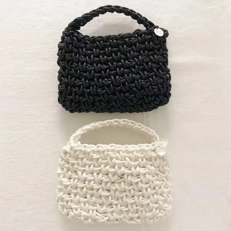 Free shipping designer bag Niche Designer Korean Women Bag Rope Woven Bag Handbag Crossbody Bag Small Bag Women Trendy Bag
