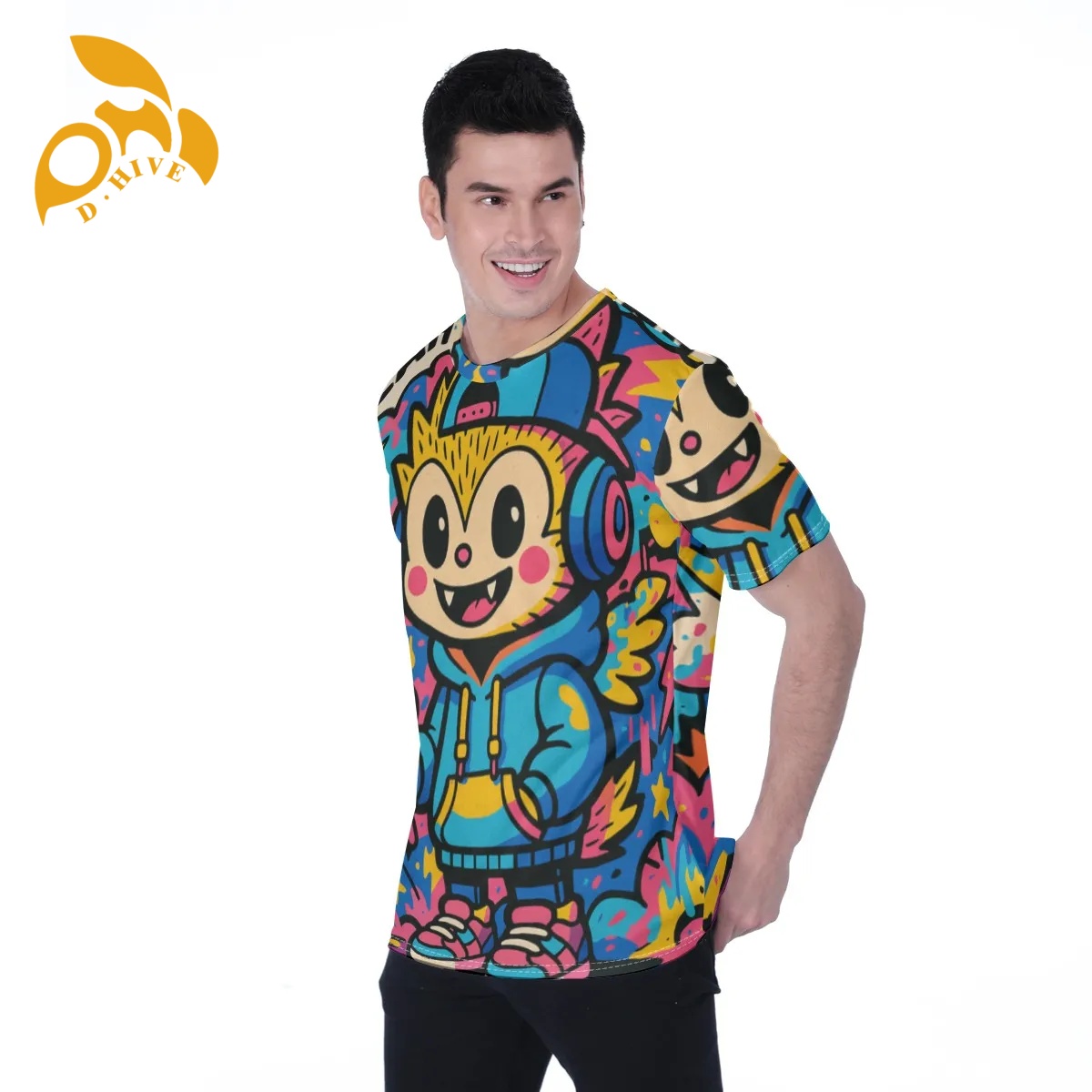 free shipping of customized fashionable All-Over Print Men's T-shirt | Birdseye with exquisite Round neck High-quality design Sports comfortable