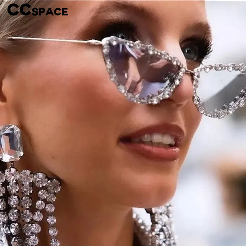 56219 Diamond Sunglasse Cat Eye Retro Sun Glasses for Women Vintage Shades Female Black Oculos 250617