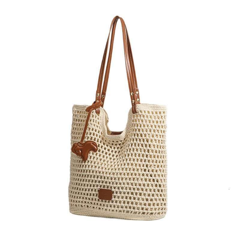 Holiday Woven Tote for Women 2025 New Summer Large Capacity Beach Vacation Straw Bag