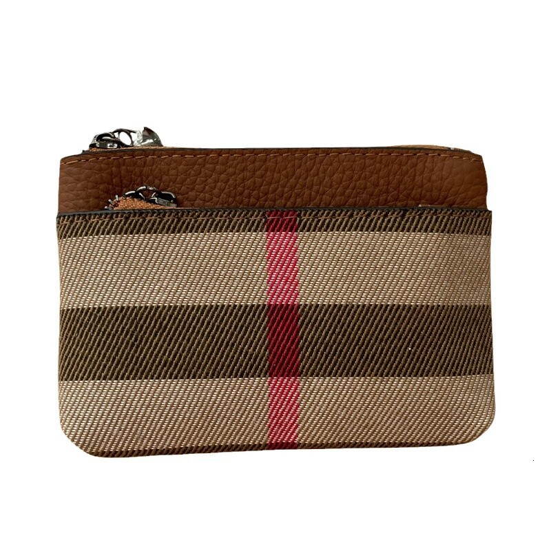 Free Shipping Small Wallet Women's Coin Purse Designer Zipper Compact Mini New Hot Style Genuine Leather Fashion Niche Wallet Card Holder