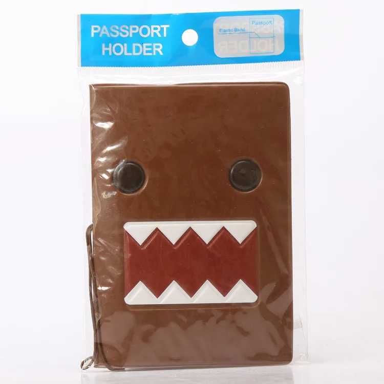 Domo Kun Passport Cover Case Cute Anime Passport Holder Men Women Travel Essentials Accessories Z250621