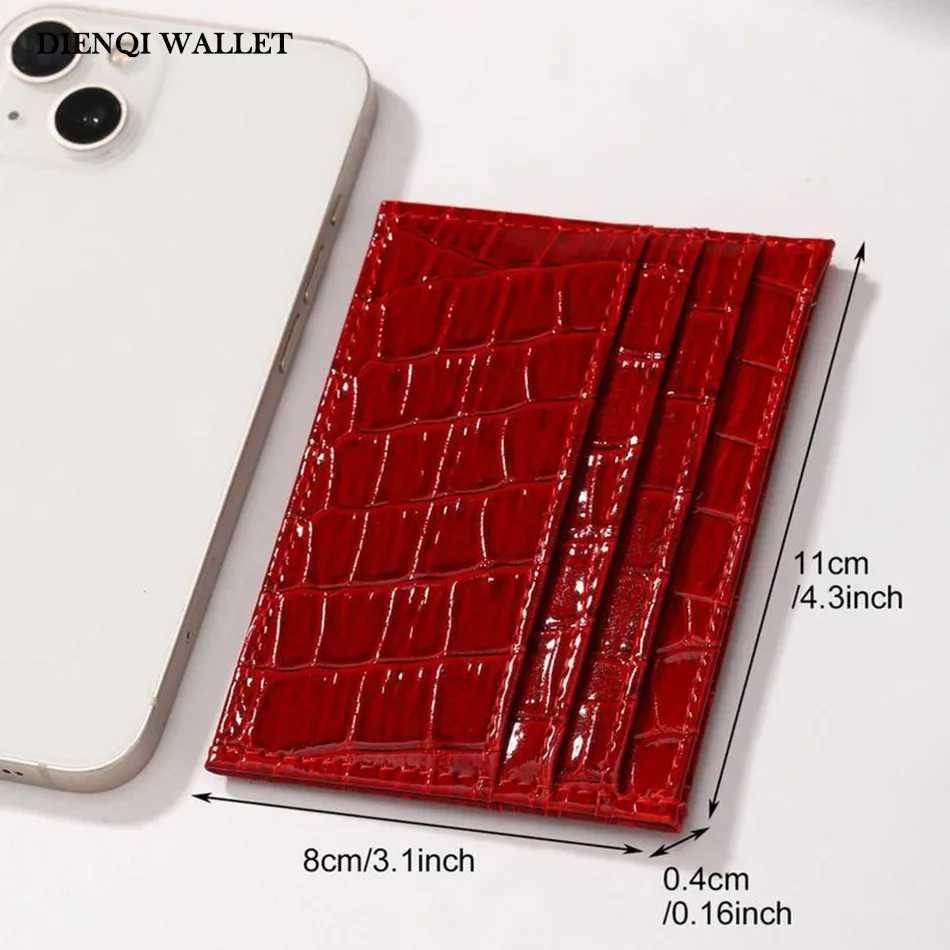 Women Crocodile Pattern Card Holder Trendy Casual Wallets Minimalist Multi-slot Bank Cardholder Slim Wallet for Women s Z250621