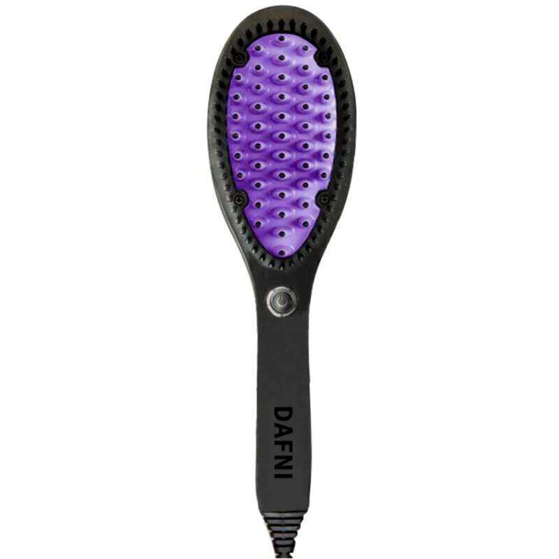 Hair Straightener Ceramic Fast Straightening Heating Hot Comb Women's Smoothing Brush Styling Tool Curling Iron