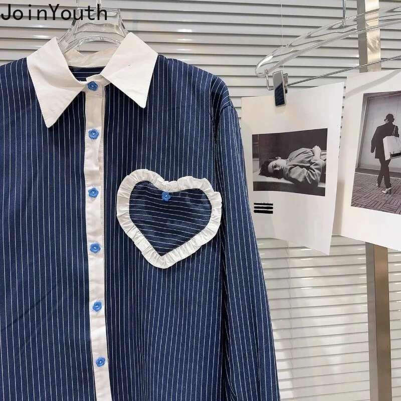 Women Clothing 2 Piece Set Roupas Femme Long Sleeve Loose Striped Blouse Bandage A-line Mini Skirt Outfits Fashion Summer Suit
