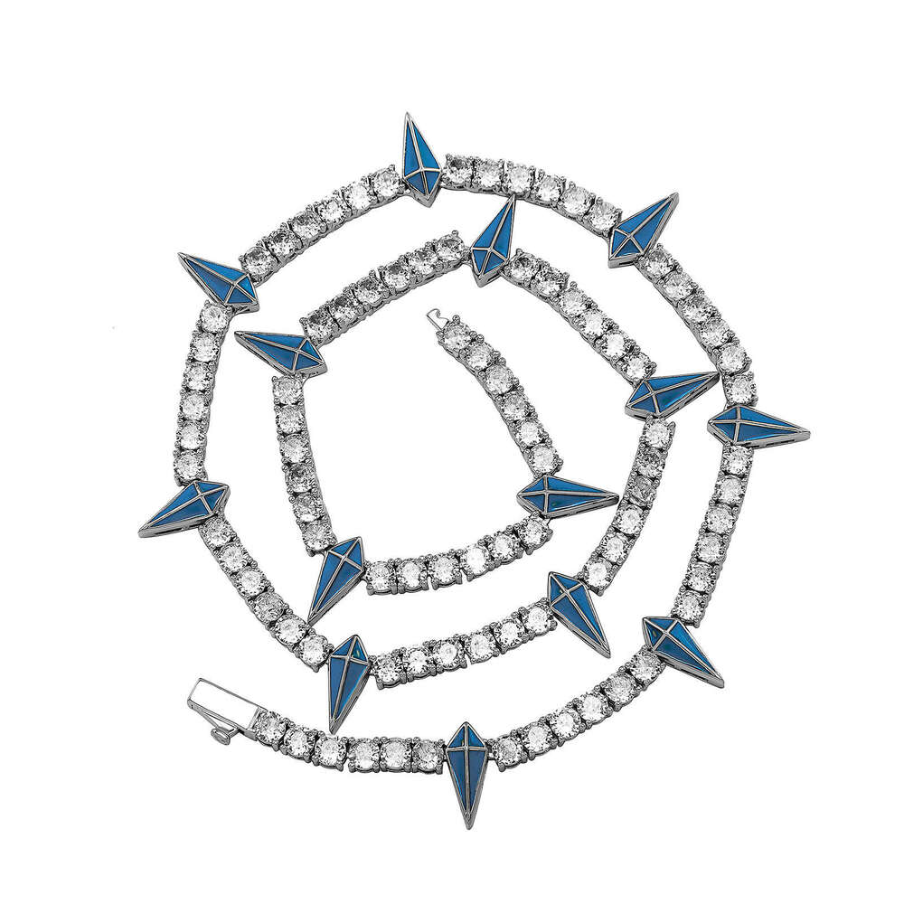 Jin Ao Hip-Hop New Black Panther Style Wolf Tooth Necklace Niche Personality Trendy Men's Zircon Clavicle Chain
