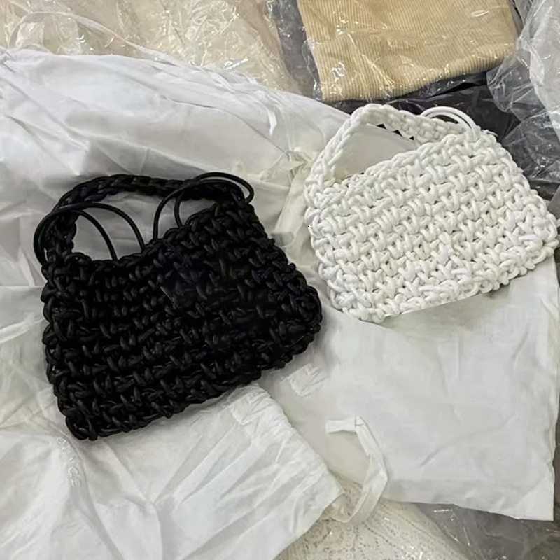 Free shipping designer bag Niche Designer Korean Women Bag Rope Woven Bag Handbag Crossbody Bag Small Bag Women Trendy Bag