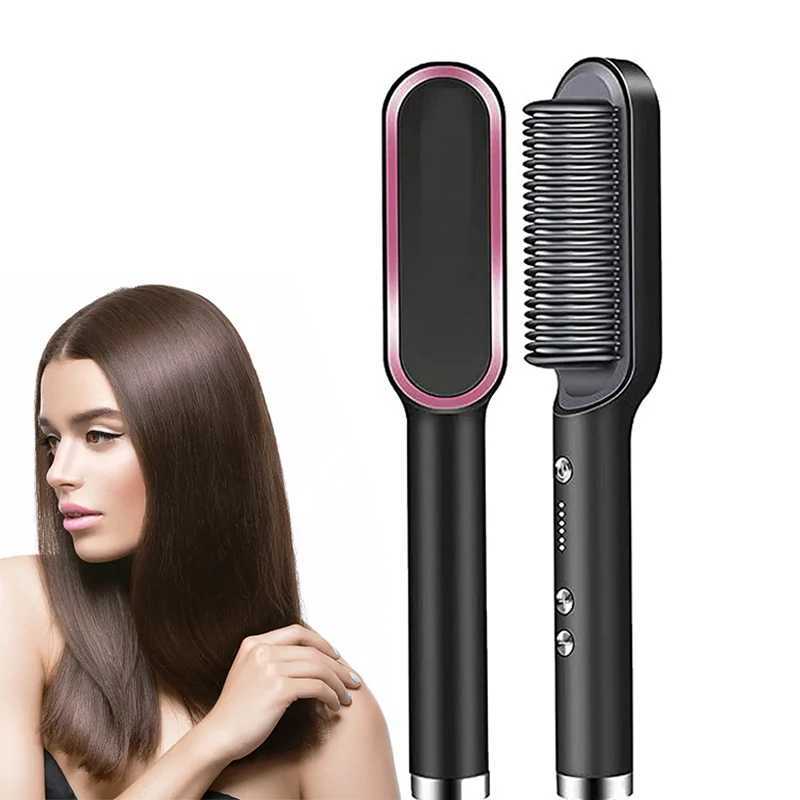 Professional Hair Comb Brush Beard Straightener Hair Straightener With Anti-Scald Feature Beard Straightener CombXJ250621