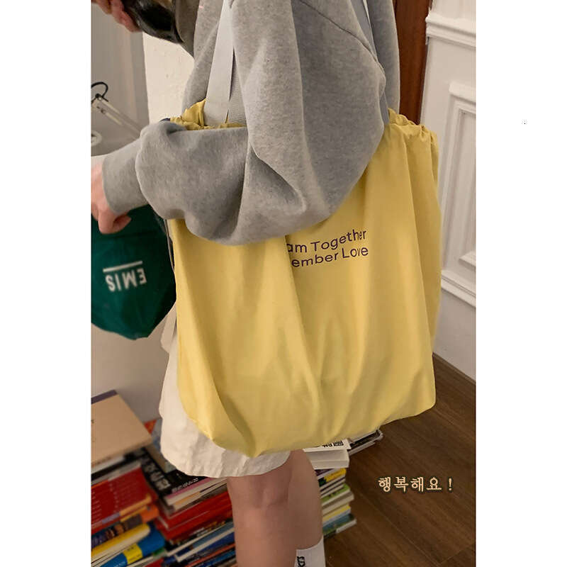 designer bag Casual Canvas Korean Style Lazy Wind Women 2025 New Simple Nylon Tote Large Capacity Shoulder Bag