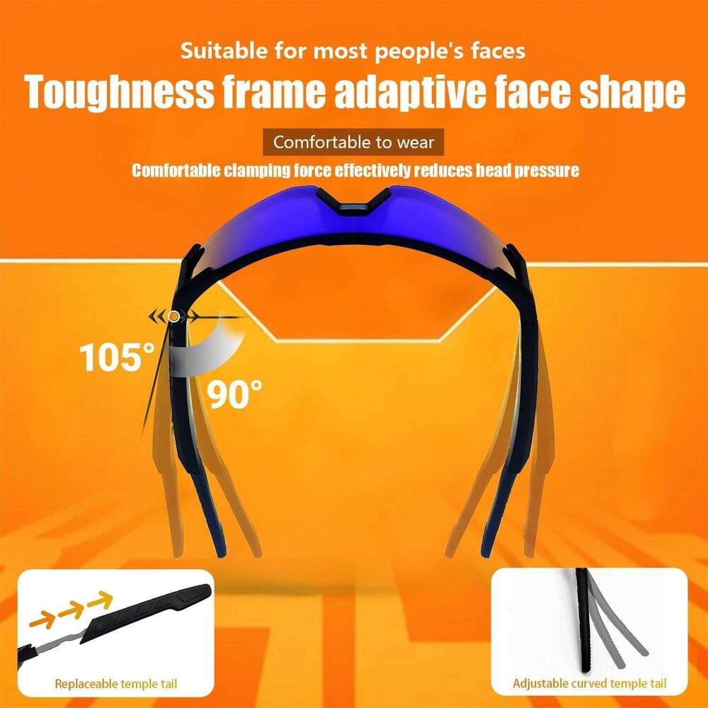 Smart Cycling Sport 100+ Online Language AI Automatic Dialogue Translation Bluetooth Glasses With Speaker UV Protection