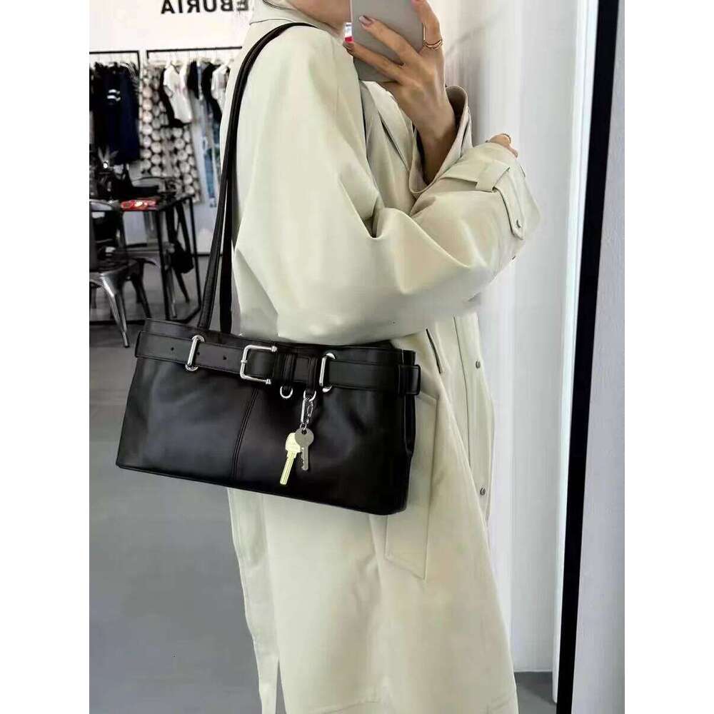 Designer bags Motorcycle Belt Bule Single oulder Women's Trendy Underarm Bag Soft Polyester No Water Waable