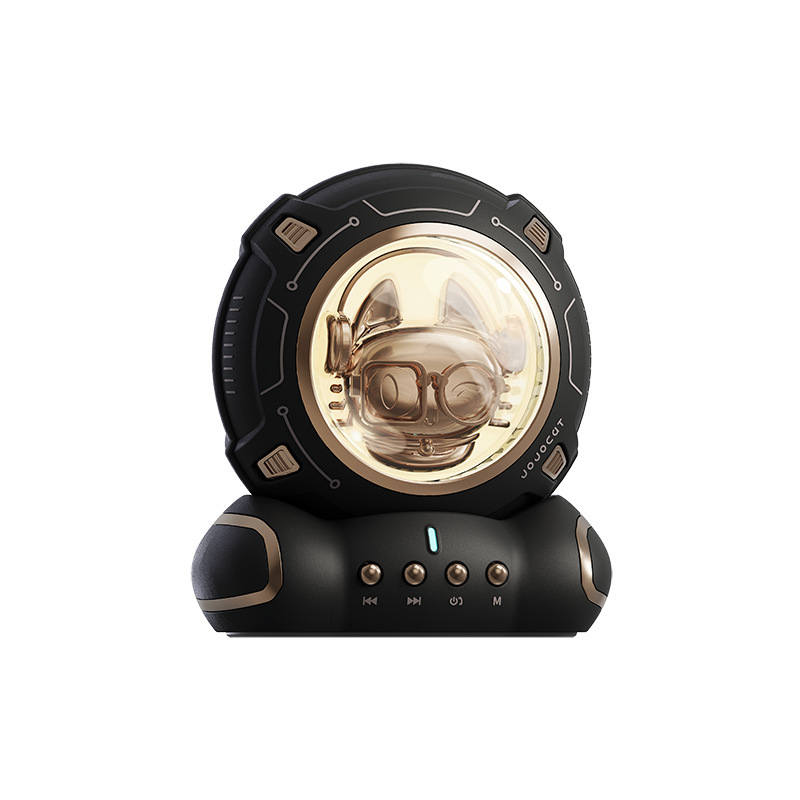 New creative bluetooth speaker mini portable high sound quality subwoofer desktop small audio night light gift