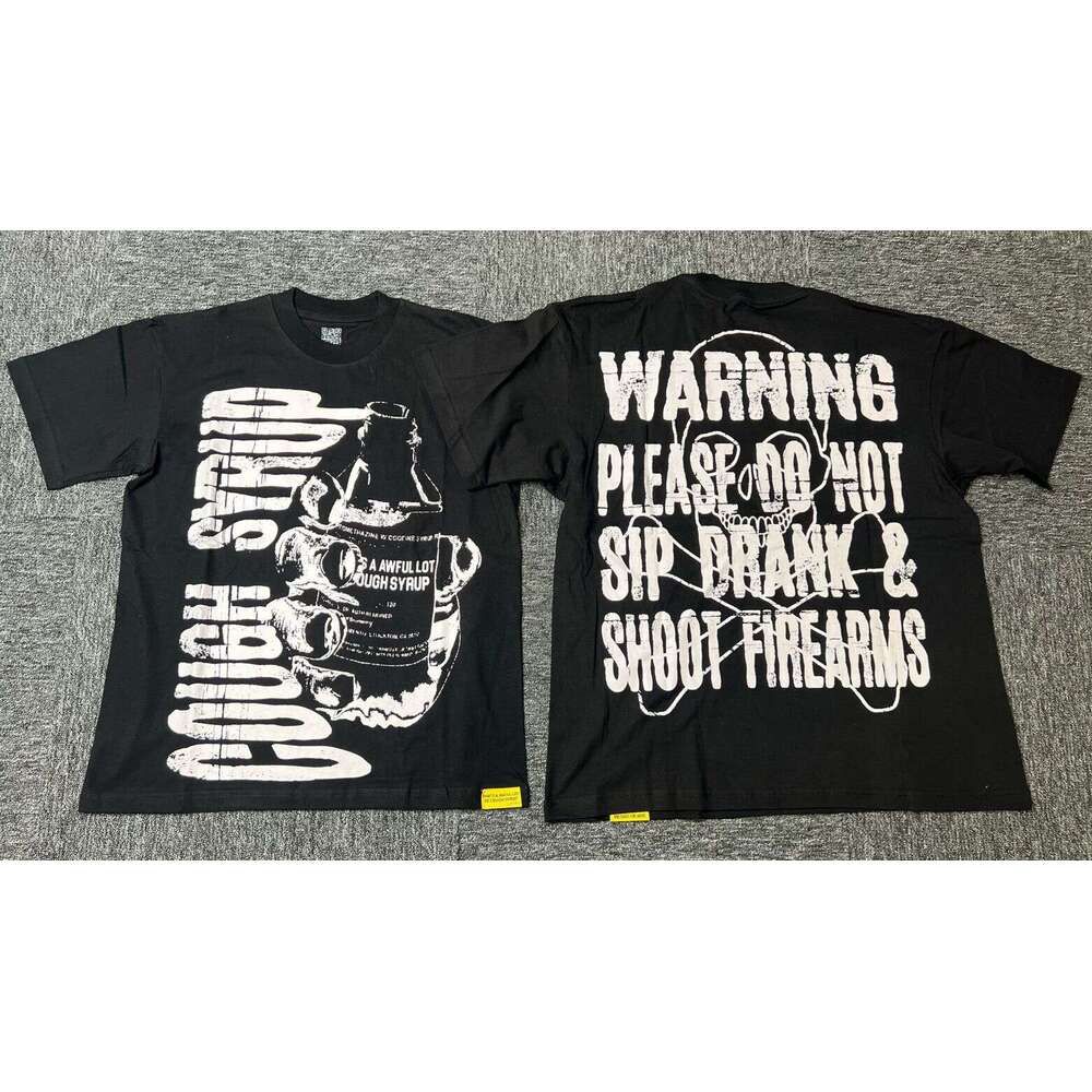 High-Quality THAT'S AWFUL LOT OF COUGH SYRUP Cotton Crew Neck T-Shirt Short Sleeve