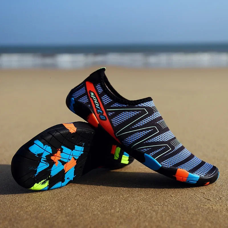 Outdoor Wading Shoes Breathable Rubber Bottom Fishing Swimming Cycling Waterproof AntiCut Beach Men Women Universal 250612