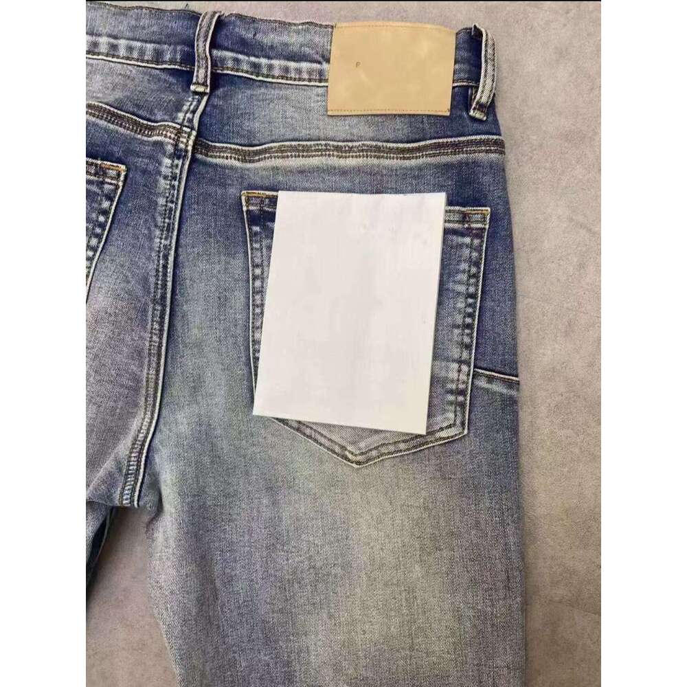 Jean Mens Purples jeans Trousers for mens Denim Designer Jeans Men Black Pants High-end Quality mens designer jean black pencil pants hole casual skin