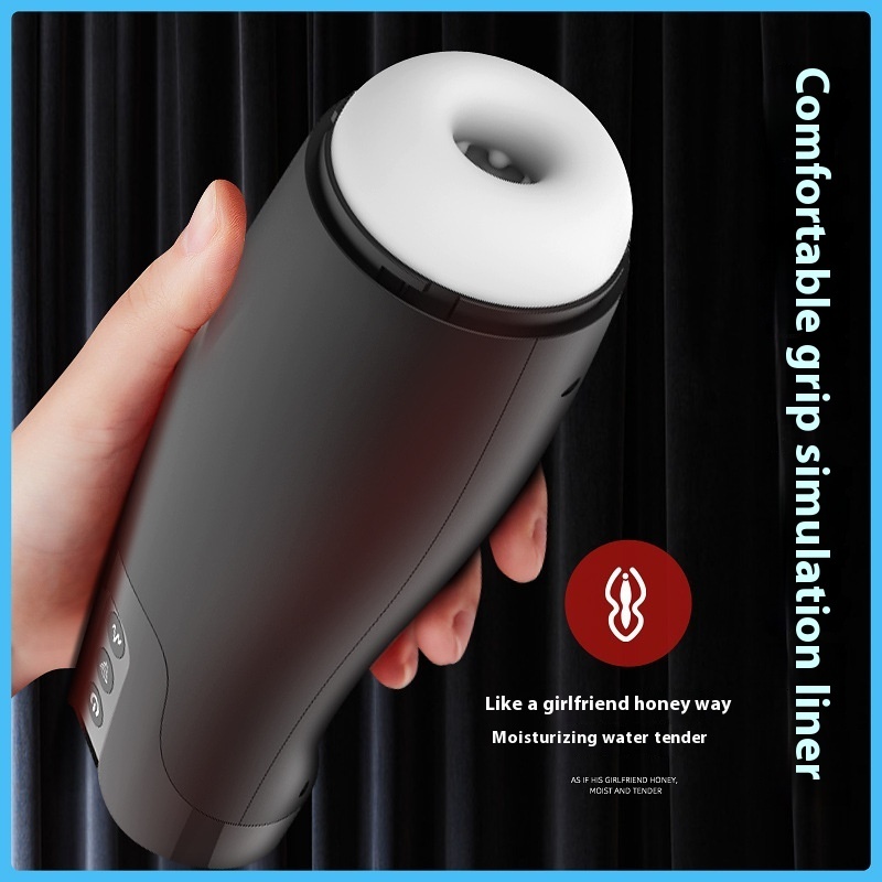 Smart Sucking Telescopic Cup Deep Throat Male Stimulation Oral Masturbator Sex Toy