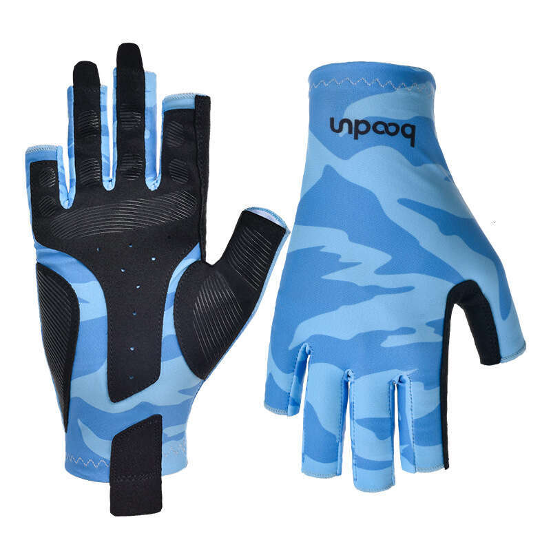 Spring and summer new outdoor sports Luya gloves non-slip breathable sunscreen skin fishing gloves