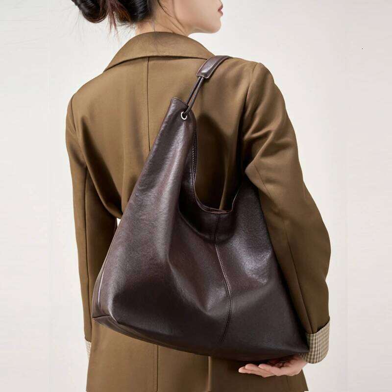 Tote bag Slouchy Genuine Leather Shoulder Bags For Women 2025 Designer bags Large Shopping Fashionable and sophisticated sense