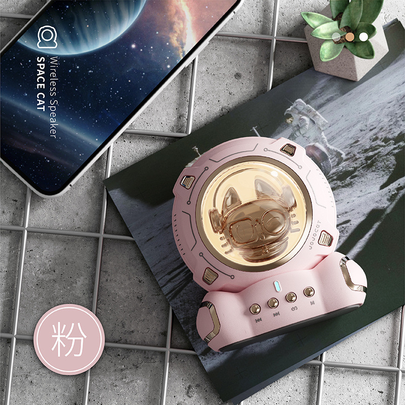 New creative bluetooth speaker mini portable high sound quality subwoofer desktop small audio night light gift