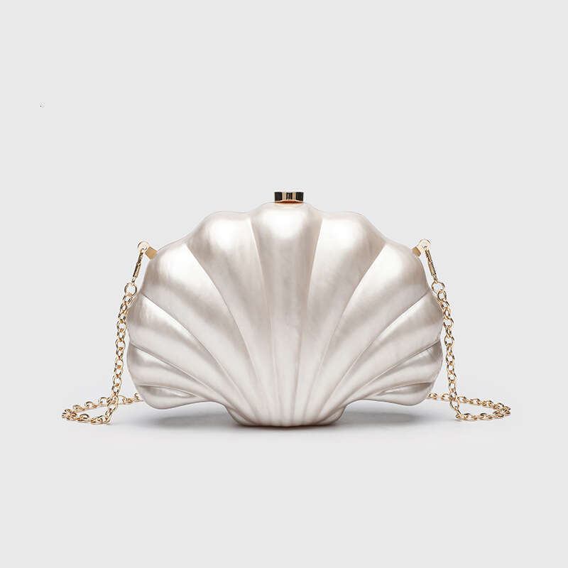 New Style Trendy Crossbody Irregular Shell Acrylic Fashion Wedding Evening Clutch Bag