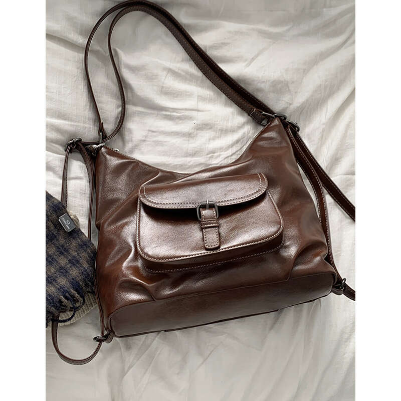 designer bag Milad Underarm Women's Backpack Winter 2024 New Simple Single Shoulder Large Capacity Tote Bag