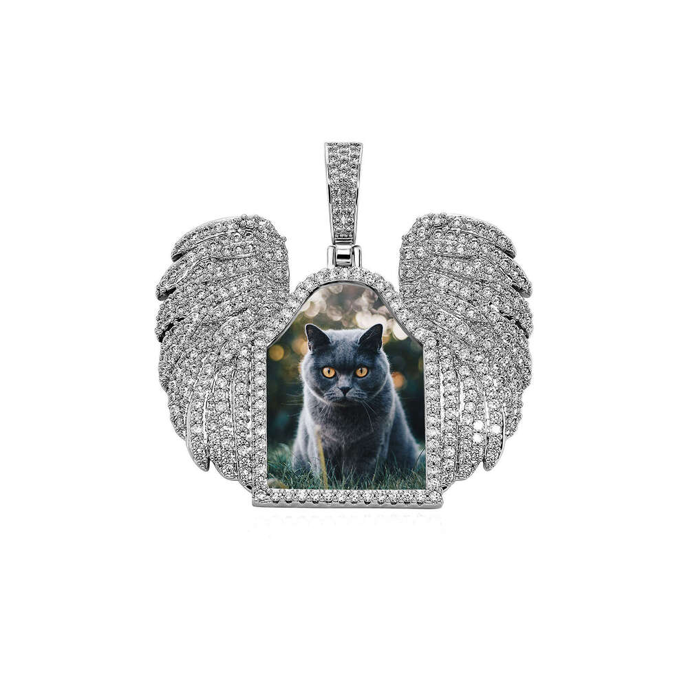 Jin Ao Creative DIY Pendant Rap Live INS Personality Photo Frame Large Wings Necklace