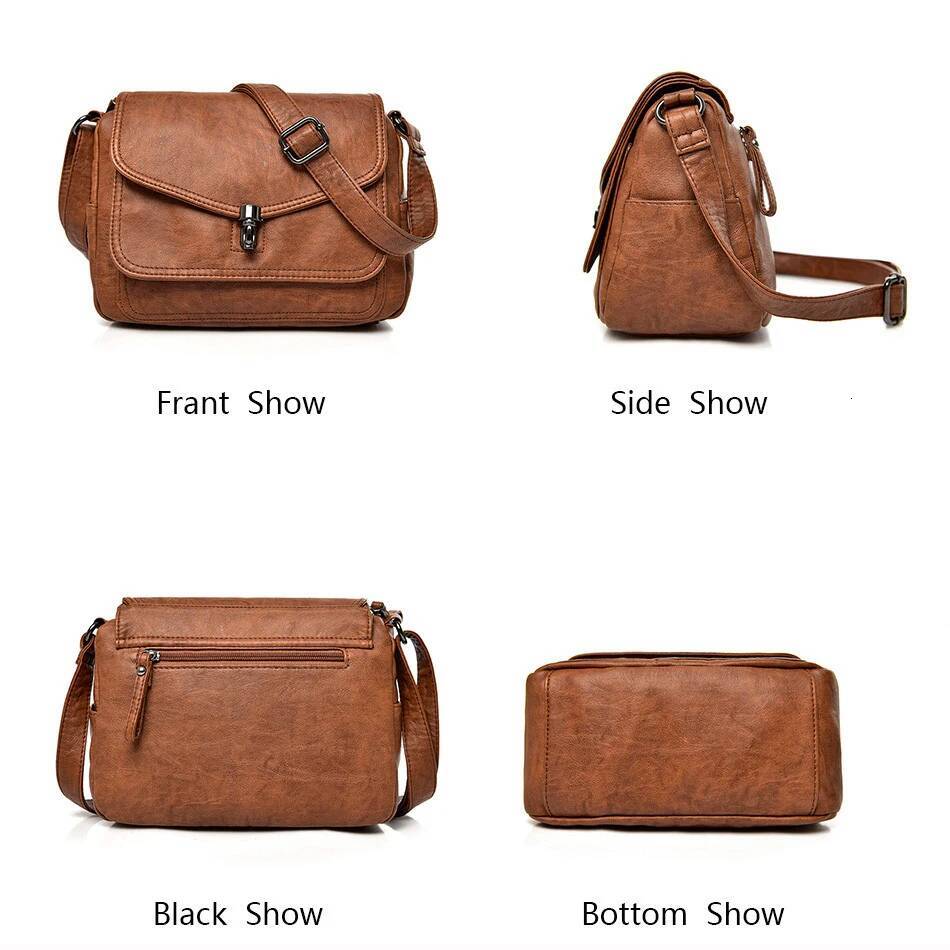 DHGM High Quality Leather Purses And Shoulder Bag Handbags Designer Crossbody Bags for Women 2025
