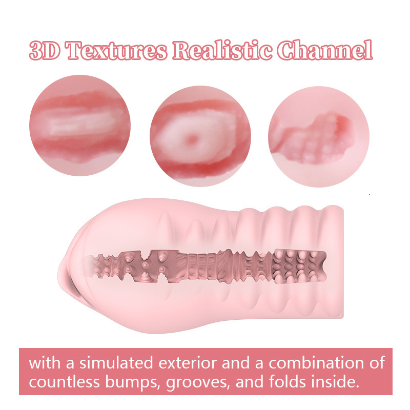 Safiman Male Masturbator Cup 4D Realistic Vagina Mold Sex Toy Adult Pleasure Product