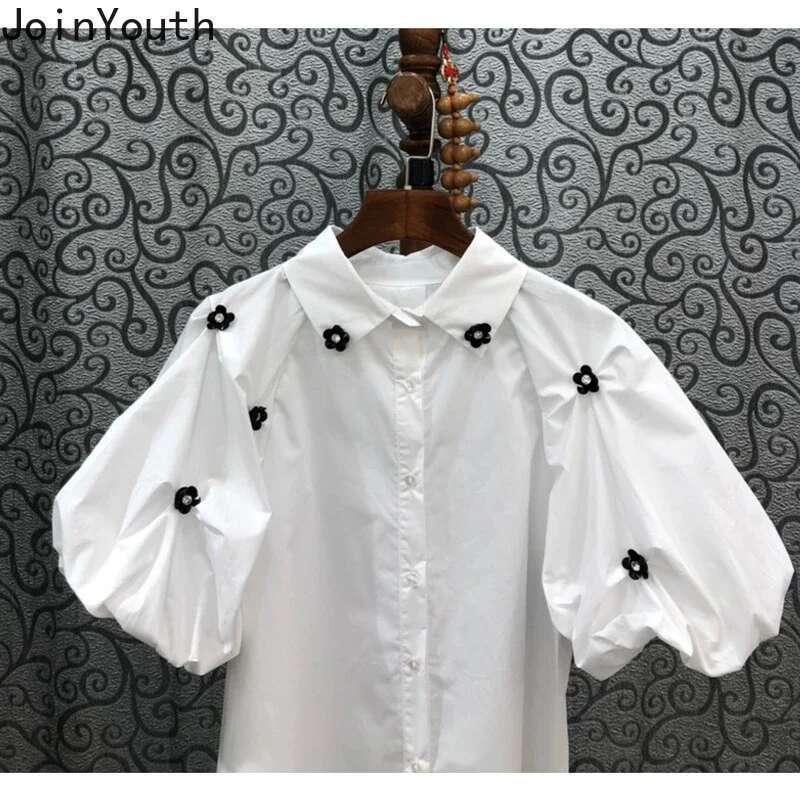 Joinyouth Blusas Mujer De Moda 2025 Womens Clothing Temperament Tops Femme Sweet Puff Sleeve Vintage Blouse White Shirts 27e751