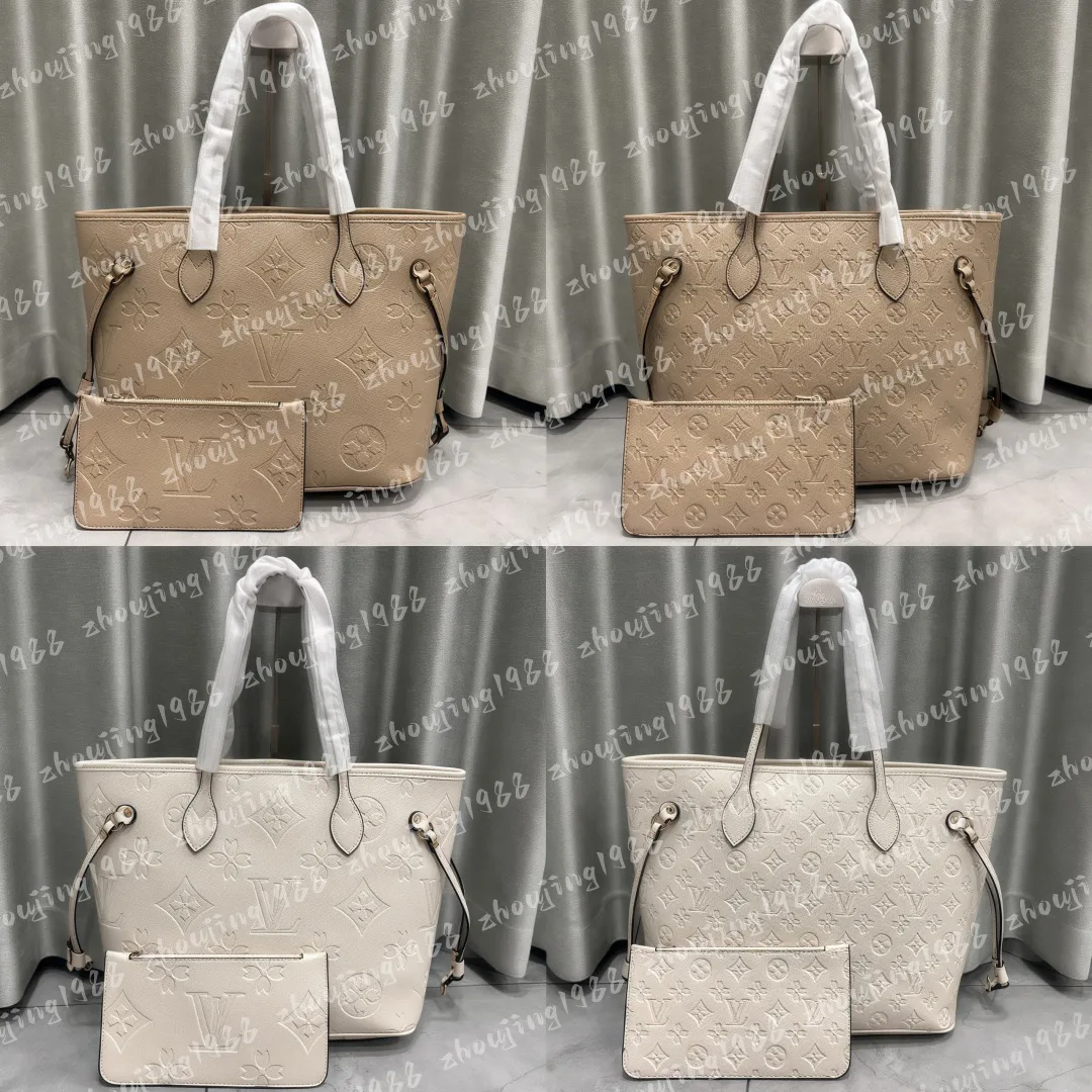 2pcs High qualitys Women bags Luxurys Handbags Ladies Designer Composite Bags Lady Clutch Bag Shoulder Tote Female Purse Wallet Handbag MM Size