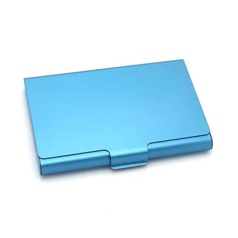 1Pc Men Business Card Case Stainless Steel Aluminum Holder Metal Box Cover Women Credit Business Card Holder Case Z250621