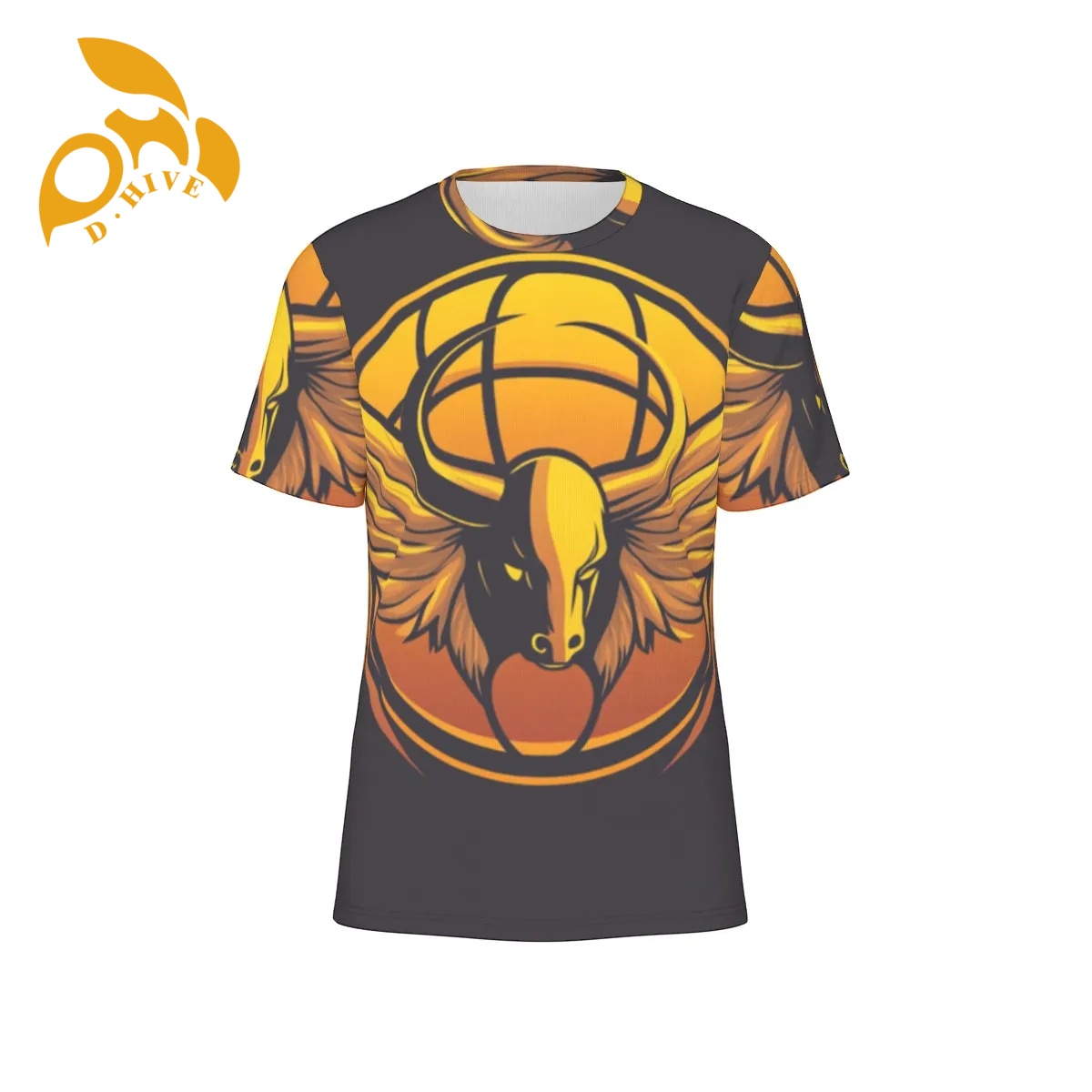 free shipping of customized fashionable All-Over Print Men's O-Neck T-Shirt | 190GSM Cotton | Birdseye with exquisite Round neck comfortable High