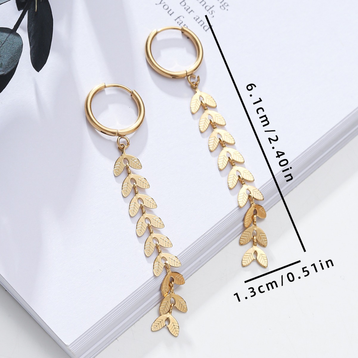 Korean And Japanese Style design Elegant Long Stud Earrings Light Tassel Ear Jewelry
