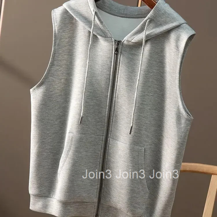 Fashion Sweatshirts Women Clothing Hooded Zipper Sleeveless Casual Hoodies Y2k Tops Streetwear Korean Vest Coat 2025 Ropa Mujer