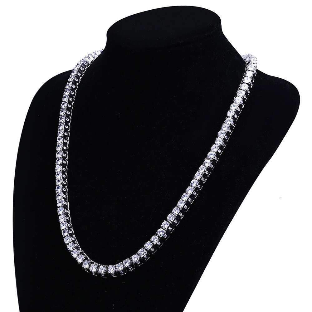 Trapezoidal Zircon Hip Hop Unisex Necklace Jewelry